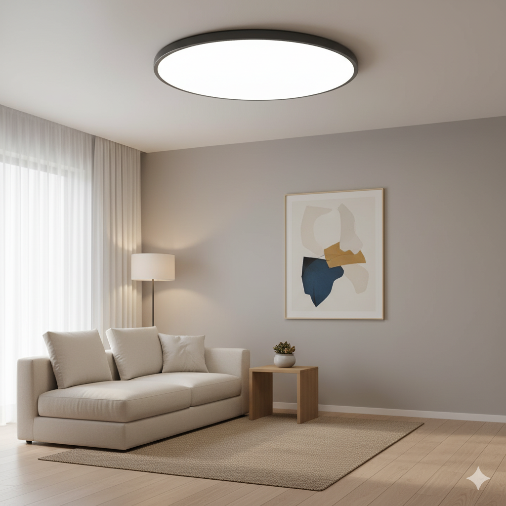 Modern Round LED Flush Mount Ceiling Light