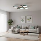 Modern LED Flush Mount Ceiling Light Fixture with Adjustable Brightness