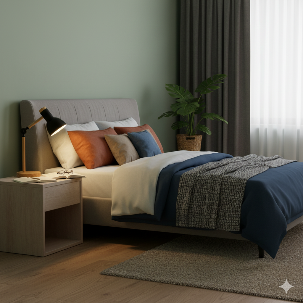 Adjustable Wooden Desk Lamp with LED Bulb