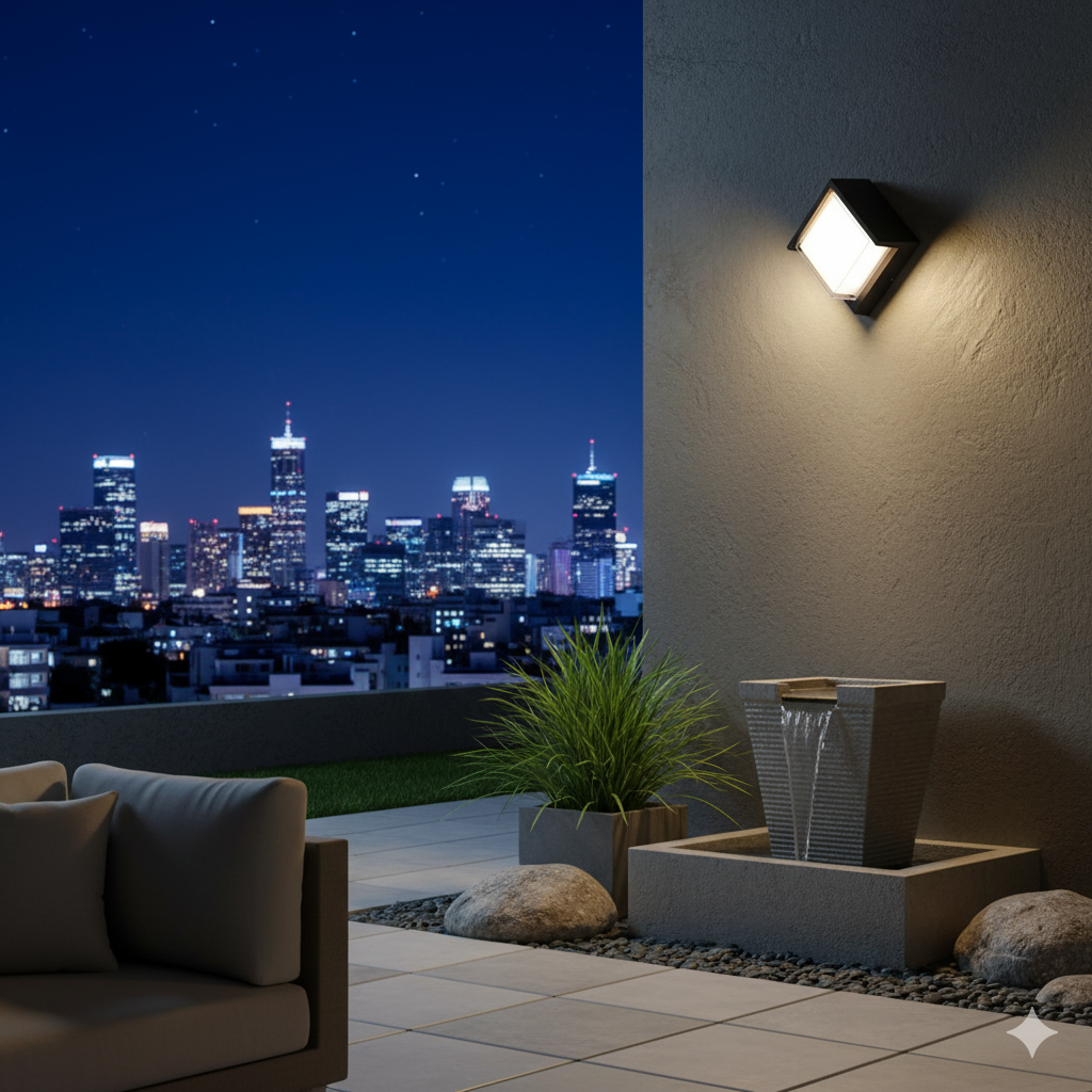 Modern Waterproof Outdoor Wall Light with Motion Sensor