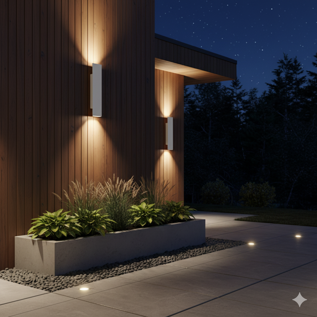 Modern Durable Aluminium Waterproof Outdoor Wall Light