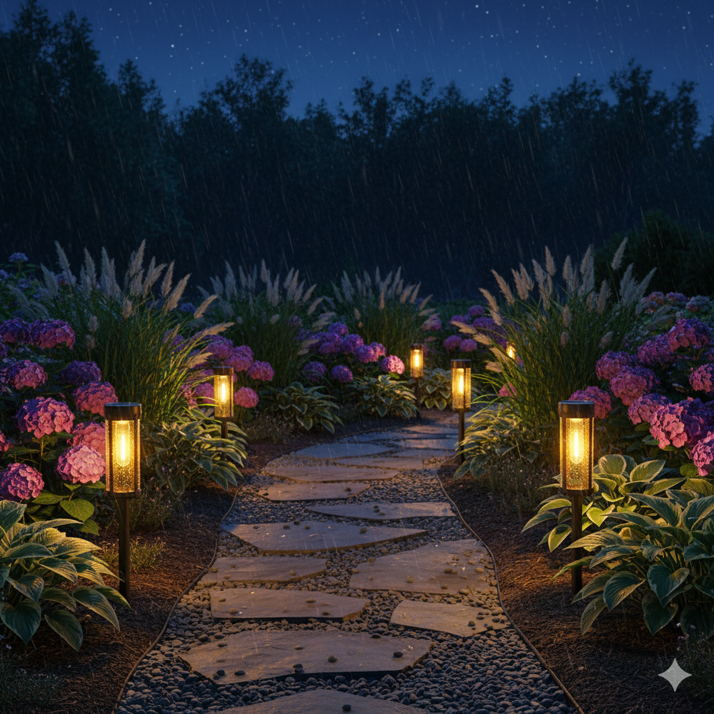 Solar Outdoor Garden Light with Automatic Dusk Activation