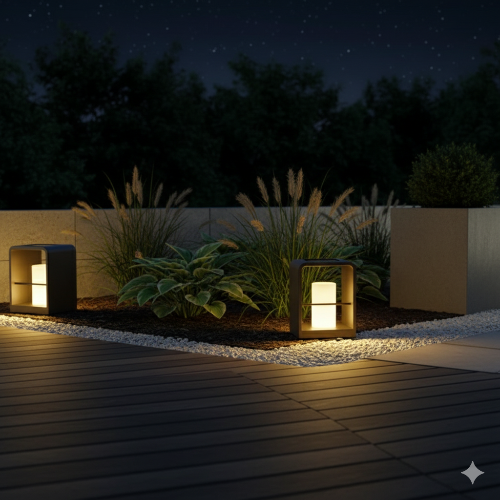 Outdoor Solar LED Floor Lamp