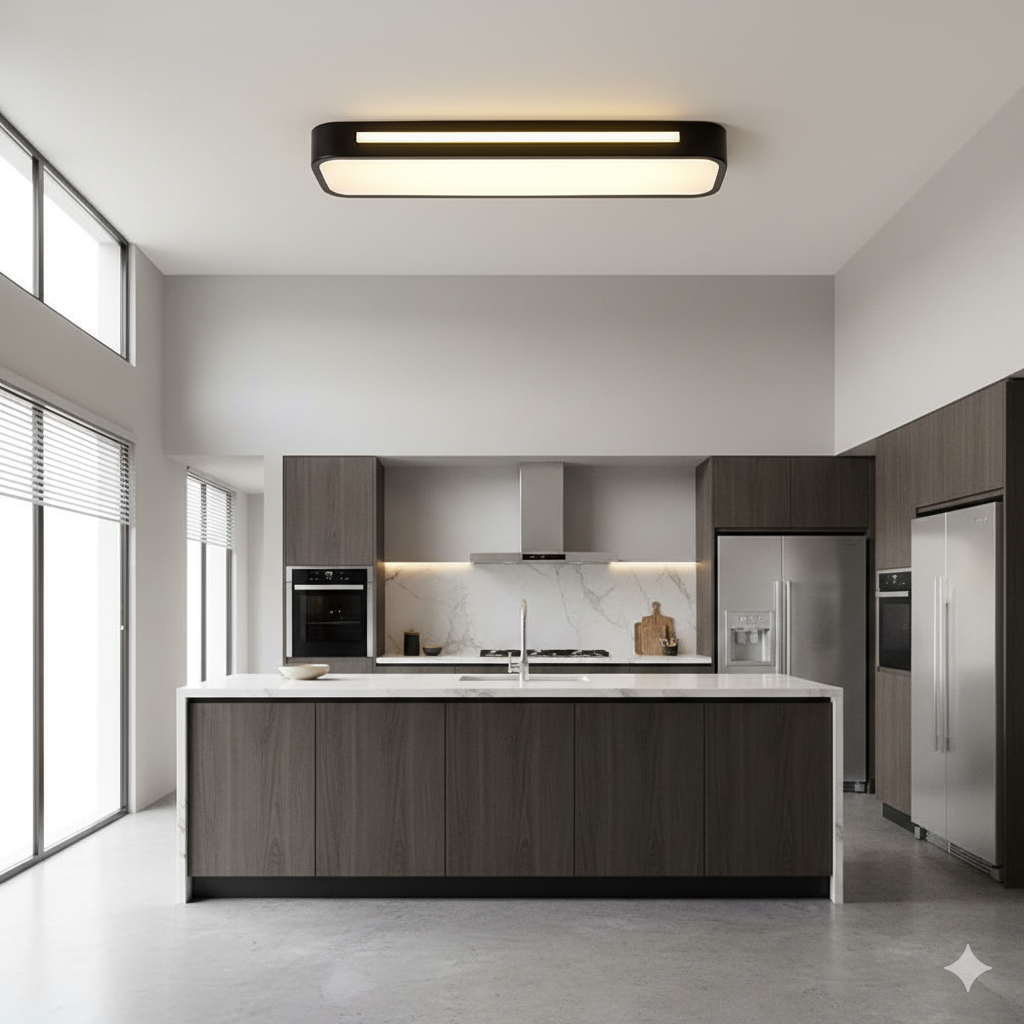 Nordic Minimalist Long LED Ceiling Light