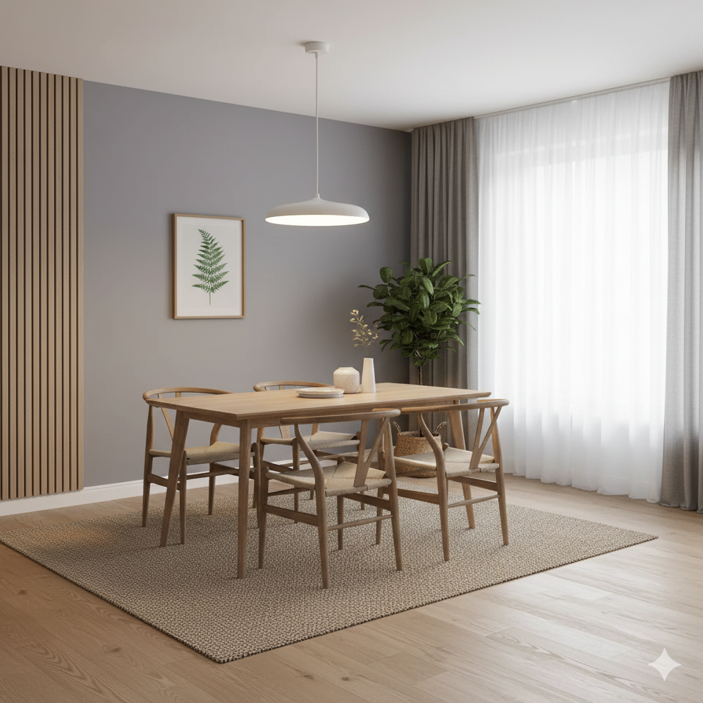 Modern Scandinavian Pendant Light with Built-in LED