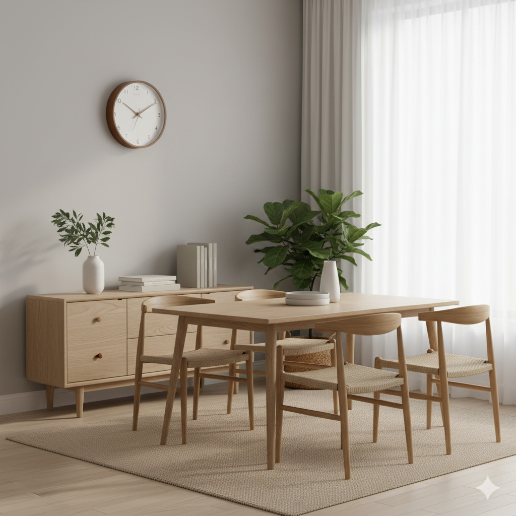 Classic Wooden Wall Clock Decor with Silent Quartz Movement