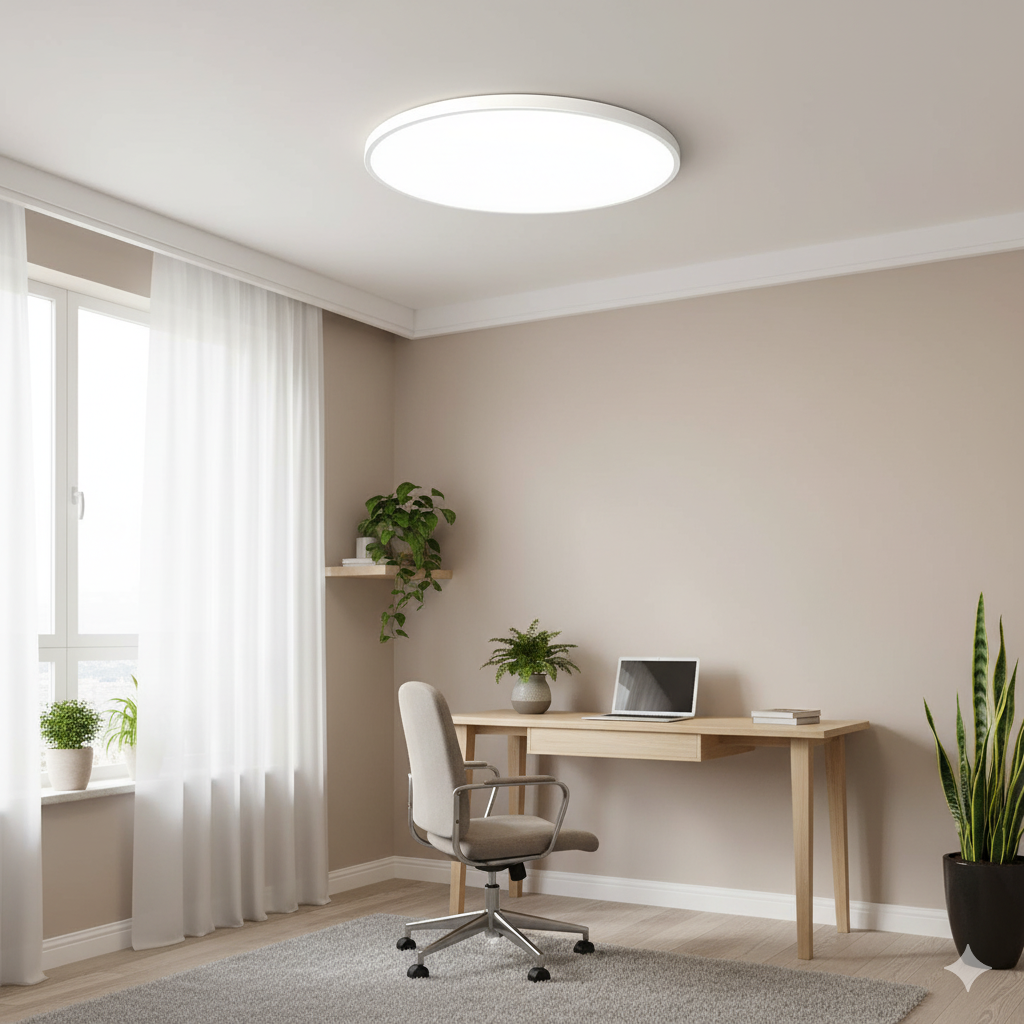Modern Round LED Flush Mount Ceiling Light