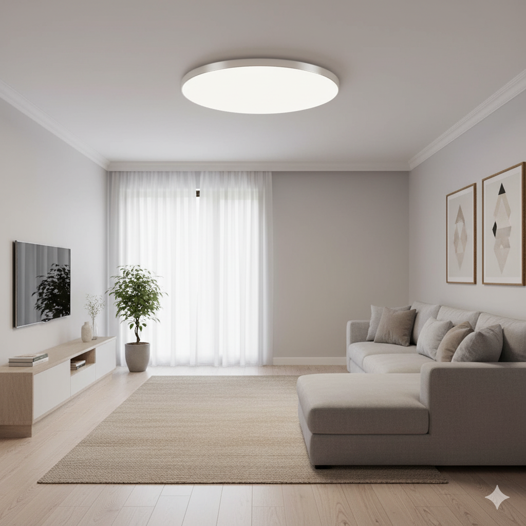 Modern Round LED Flush Mount Ceiling Light