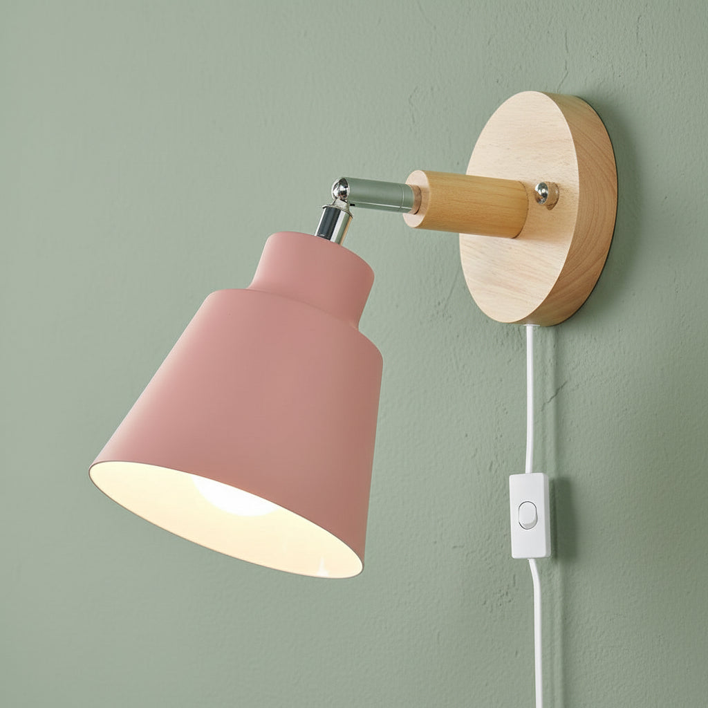 Elegant Natural Accent Minimalist Wooden Wall Light