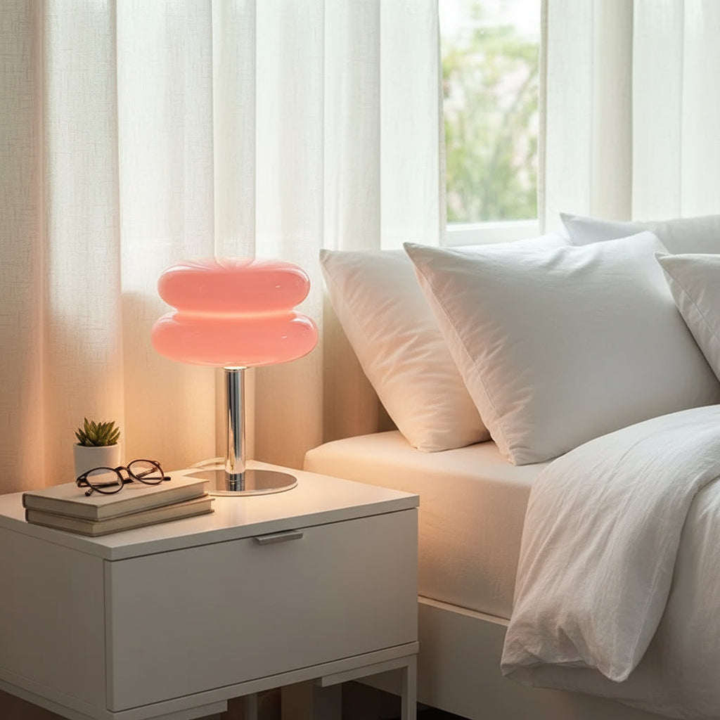 Modern Chromed Glass Table Lamp with Adjustable Brightness – Perfect for Bedside and Desk Use 3
