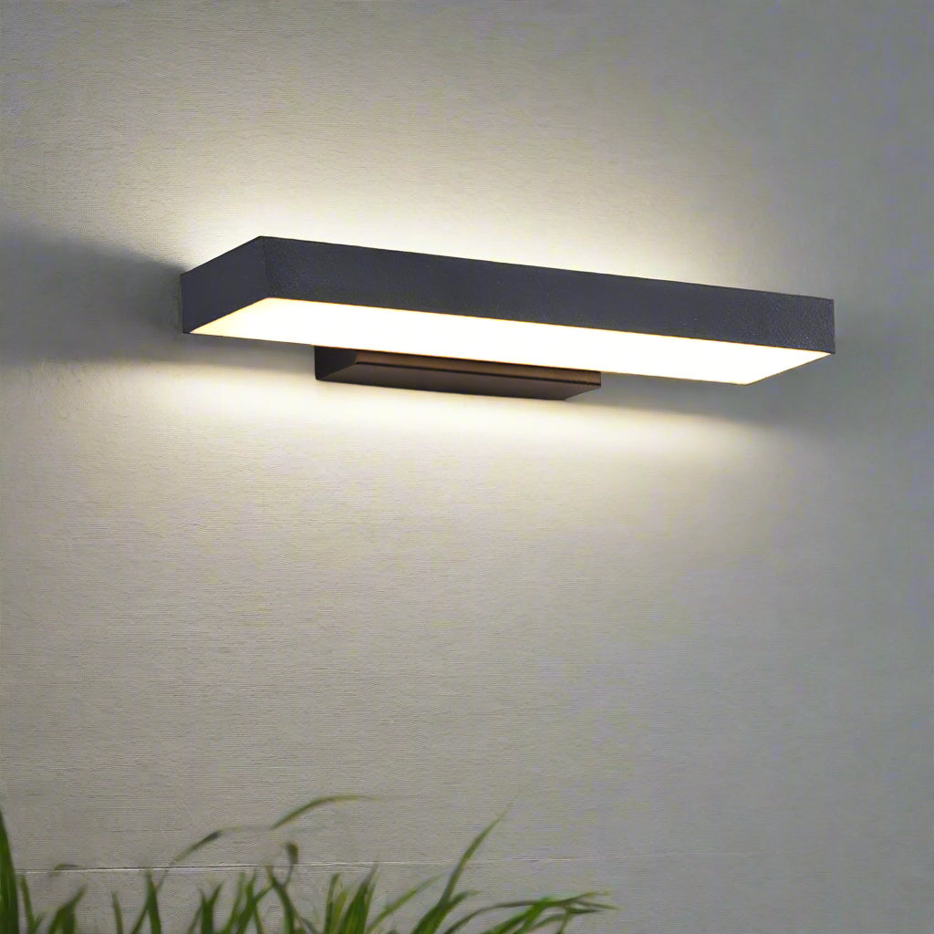 Modern Outdoor Wall Light Fixture – Weatherproof Stainless Steel LED Garden Wall Light with Warm White Glow 3