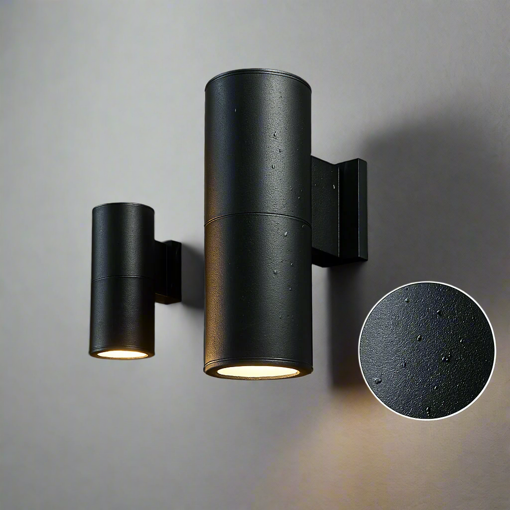 Modern Outdoor Wall Light – Waterproof Black Aluminium LED Wall Lantern for Garden and Patio 1