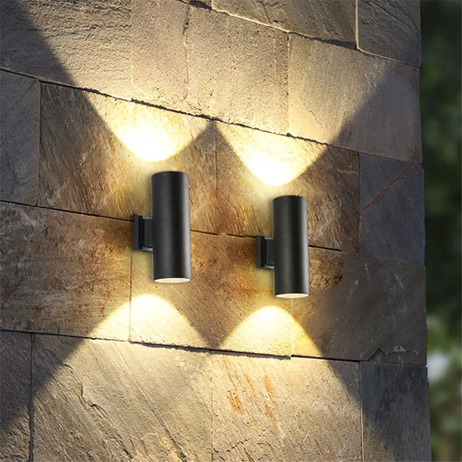 Modern Outdoor Wall Light – Waterproof Black Aluminium LED Wall Lantern for Garden and Patio 4