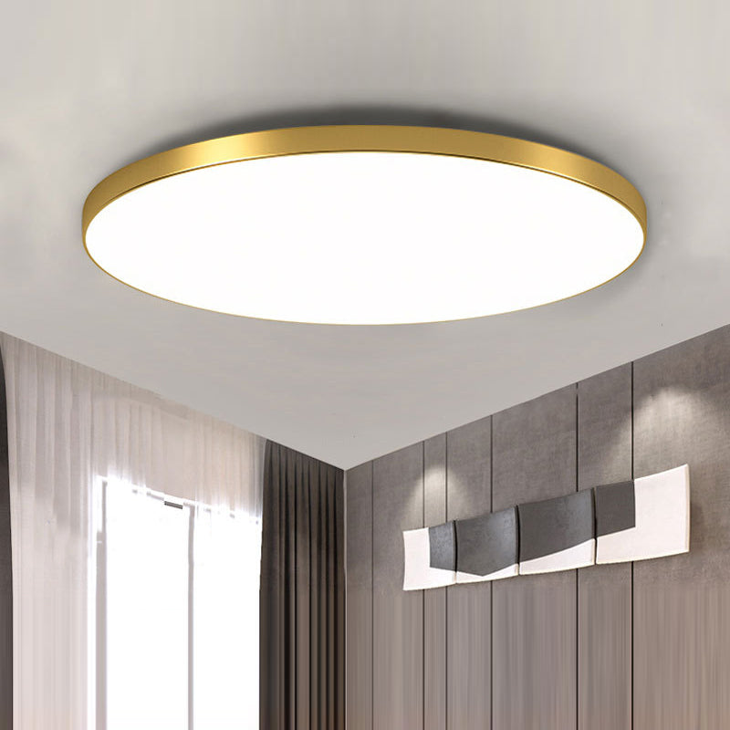 Modern Round LED Flush Mount Ceiling Light Fixture – Energy Efficient Indoor Lighting for Home 0