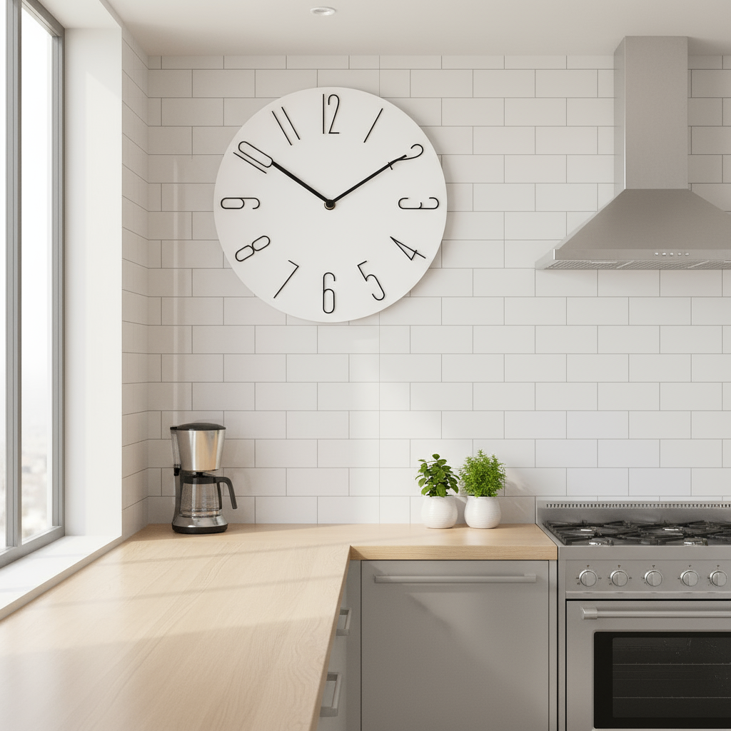 Modern Elegant Silent Quartz Wall Clock