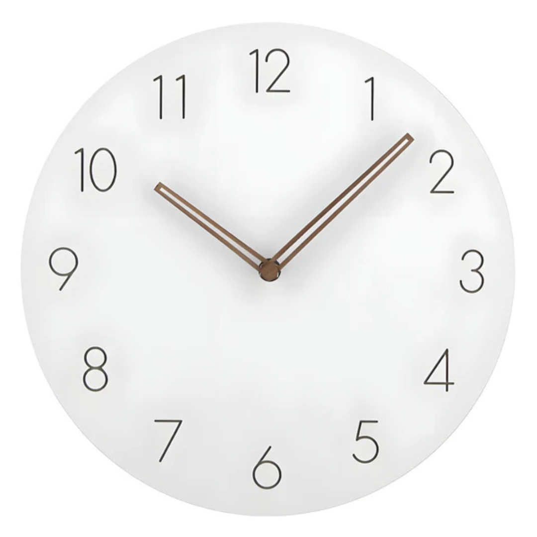 Modern Minimalist Silent Quartz Wooden Wall Clock