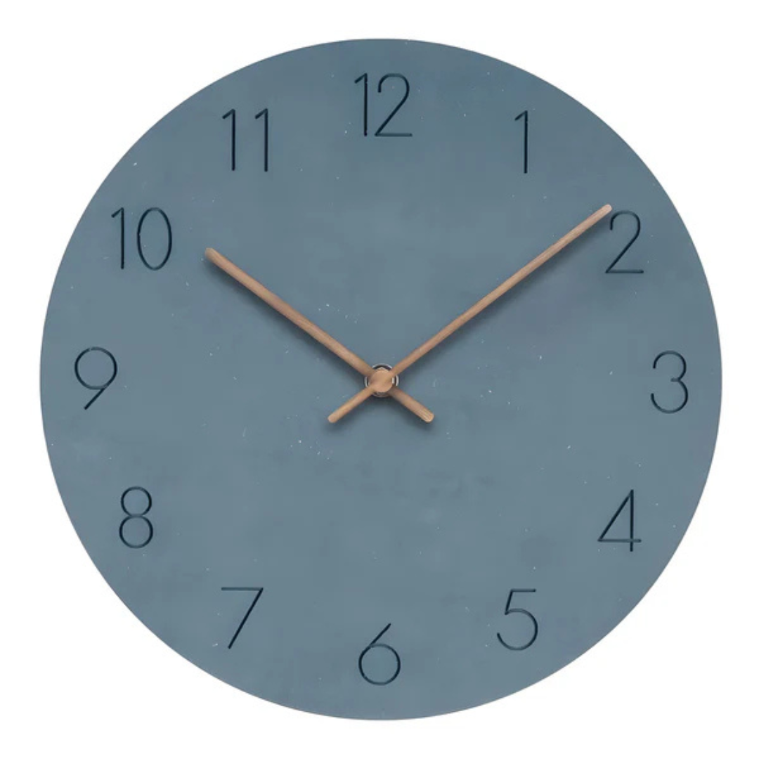 Modern Minimalist Silent Quartz Wooden Wall Clock