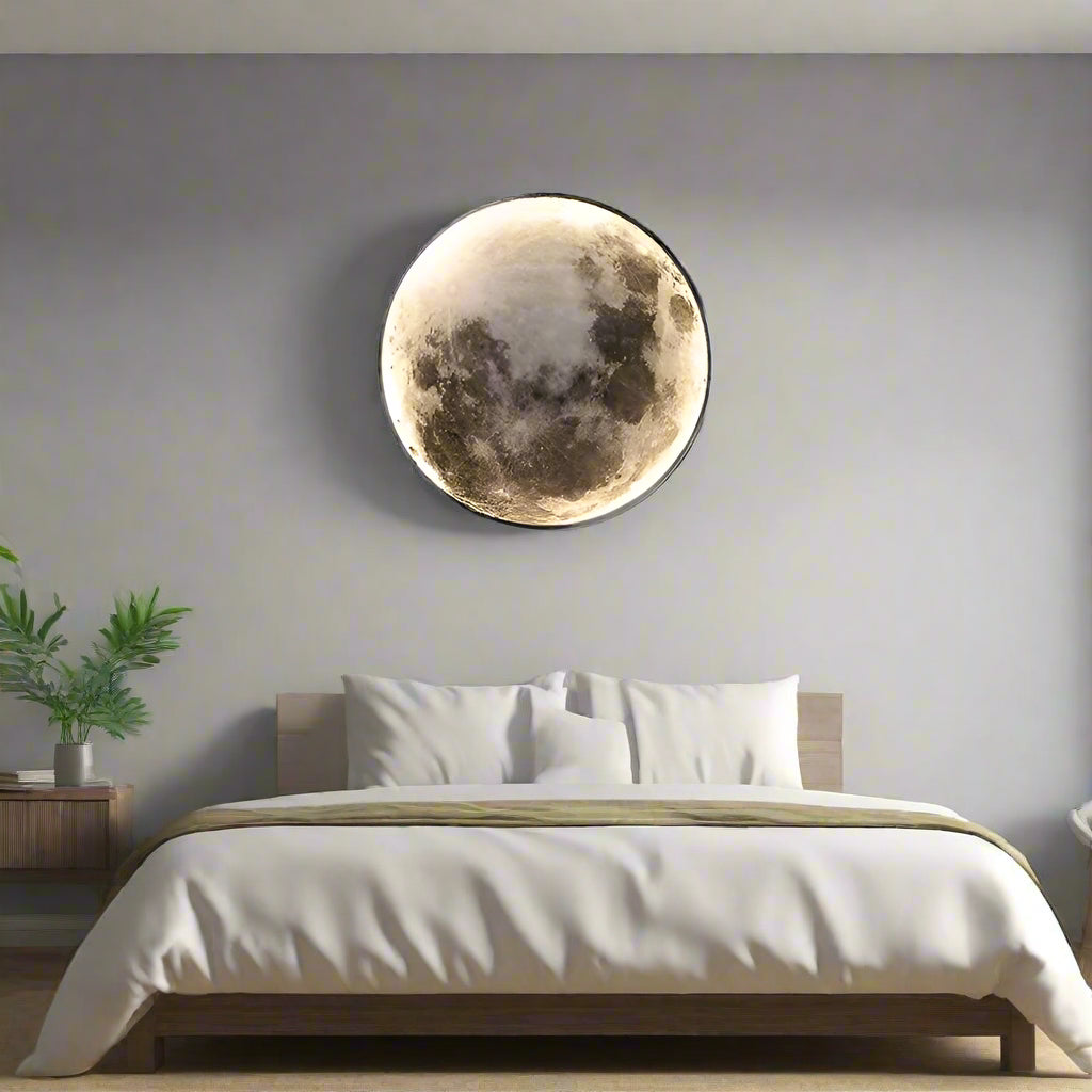 Moon Wall Lamp – LED Wall Sconce Lighting for Bedroom and Living Room, Decorative Wall Lights 0