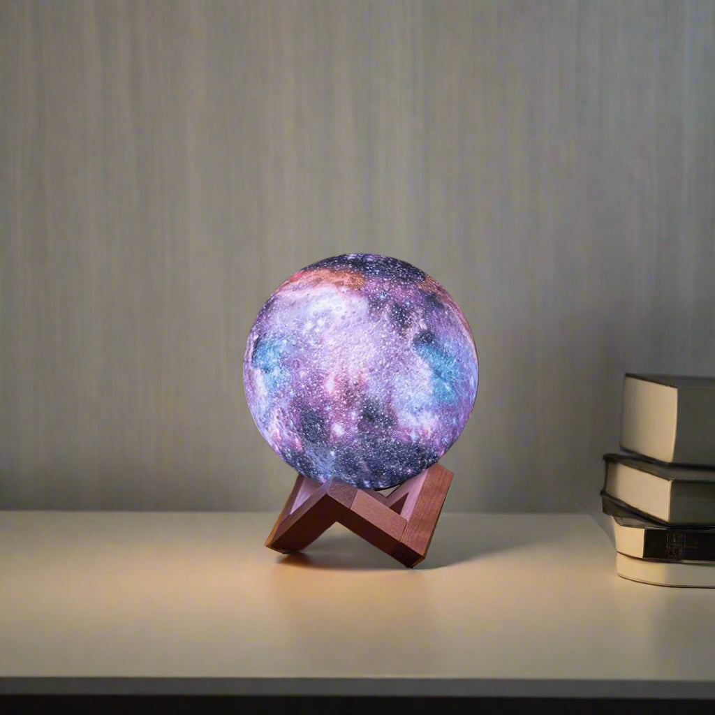 Touch Control Galaxy Lamp – Rechargeable LED Star Projector for Relaxation and Bedroom Ambiance 4